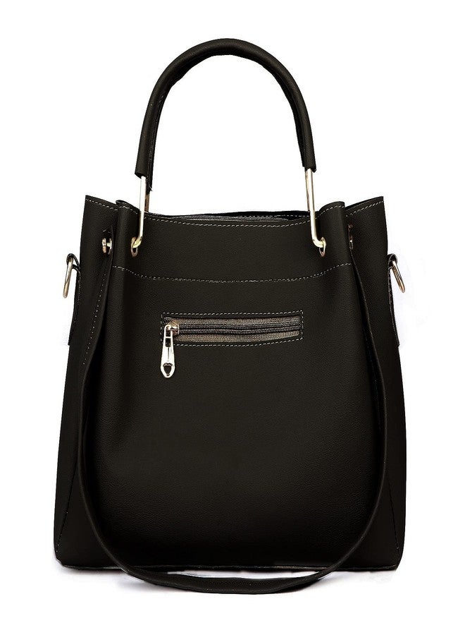 LIKE STYLE Women & Ladies Handbag's Pack Of 3 (Black) - Image 3
